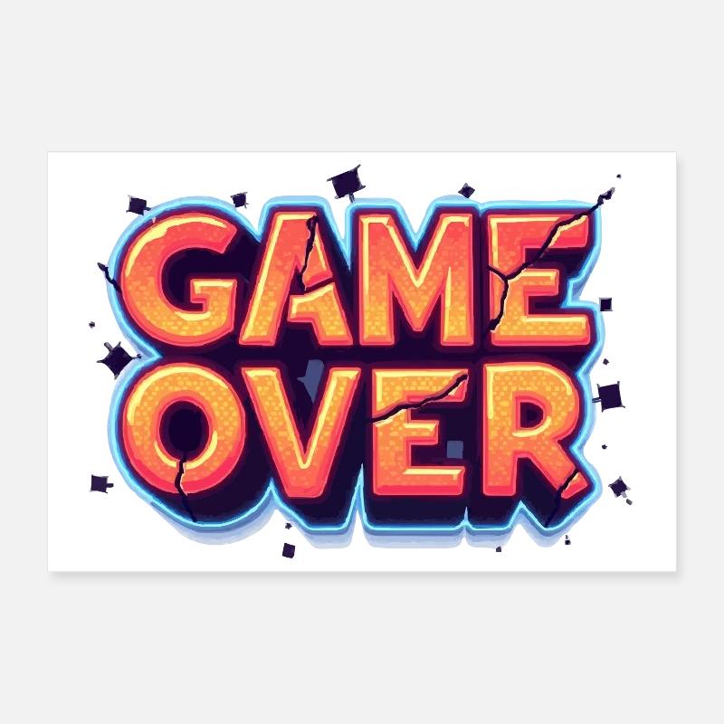 Game Over Poster 30x20 cm