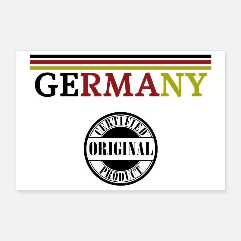 German Pride, drapeau de l’Allemagne Poster 30 x 20 cm
