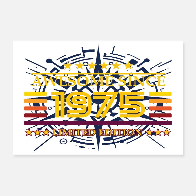 Awesome since 1975 Limited Edition Poster 30x20 cm