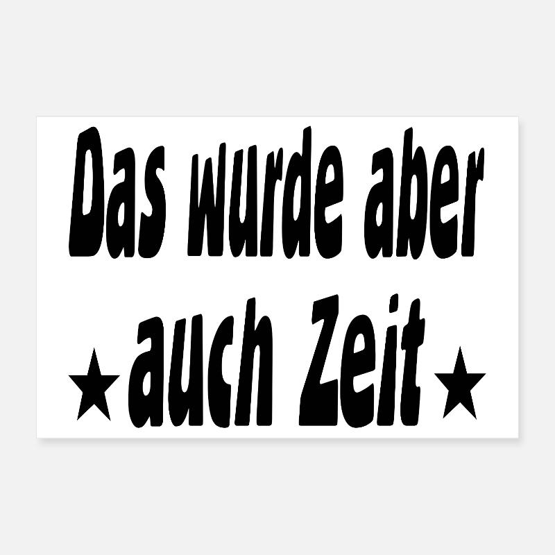 Zeit Poster 30x20 cm