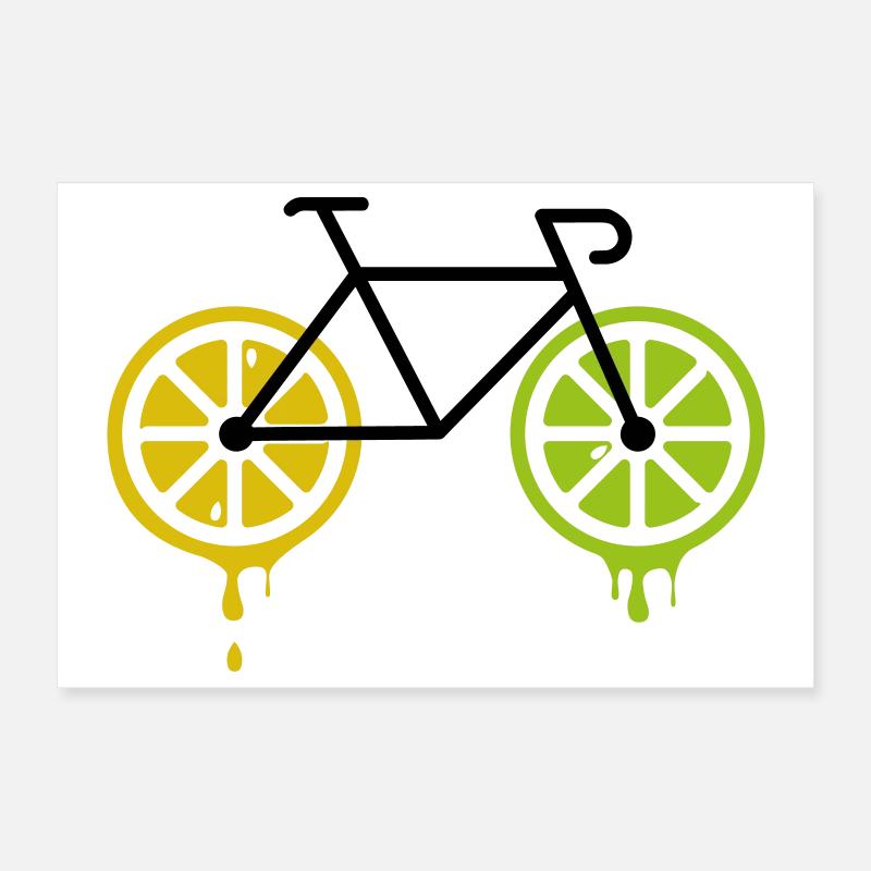 bike lemon Poster 30x20 cm