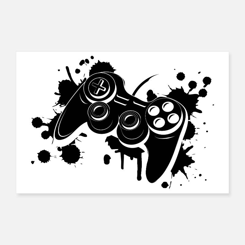 Gamepad Graffiti Poster 30 x 20 cm