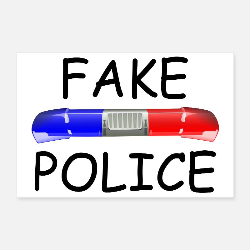 Faux policiers Poster 30 x 20 cm