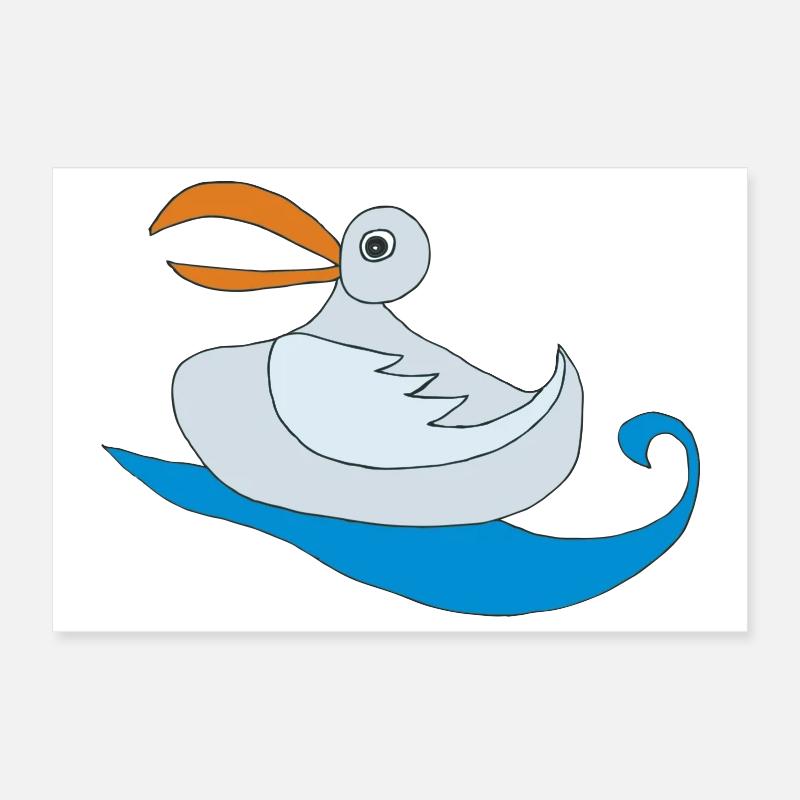 gull Poster 12" x 8" (30x20 cm)