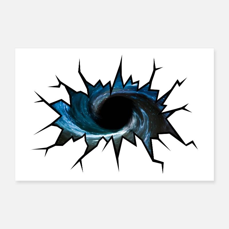 Schwarzes Loch Poster 30x20 cm