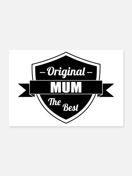 Meilleure Maman - Fête des Mères - Poster 30 x 20 cm - blanc - Devant