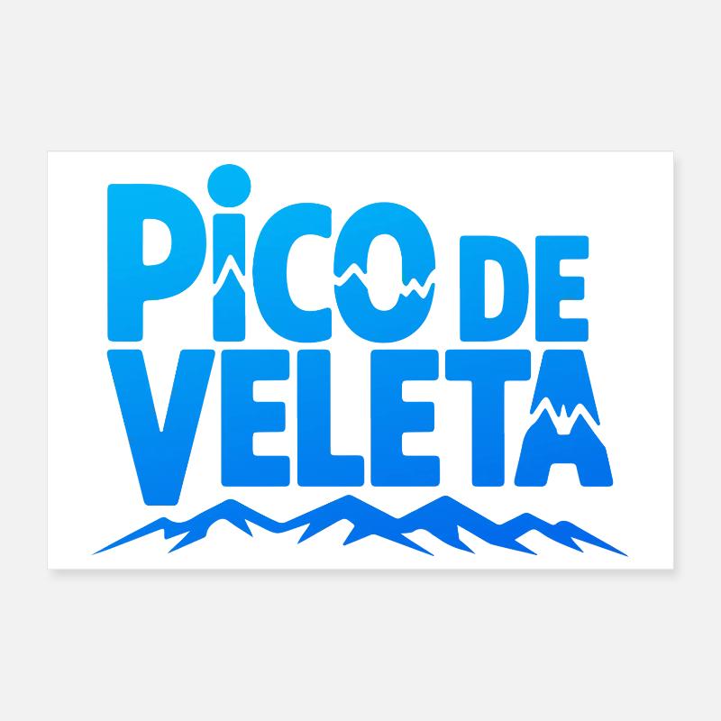 Pico de Veleta Pic Moderne Graphique Poster 30 x 20 cm