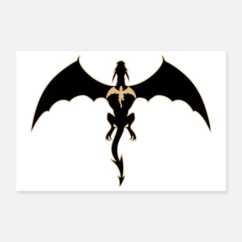 Vierter Flügeldrache Poster 30x20 cm