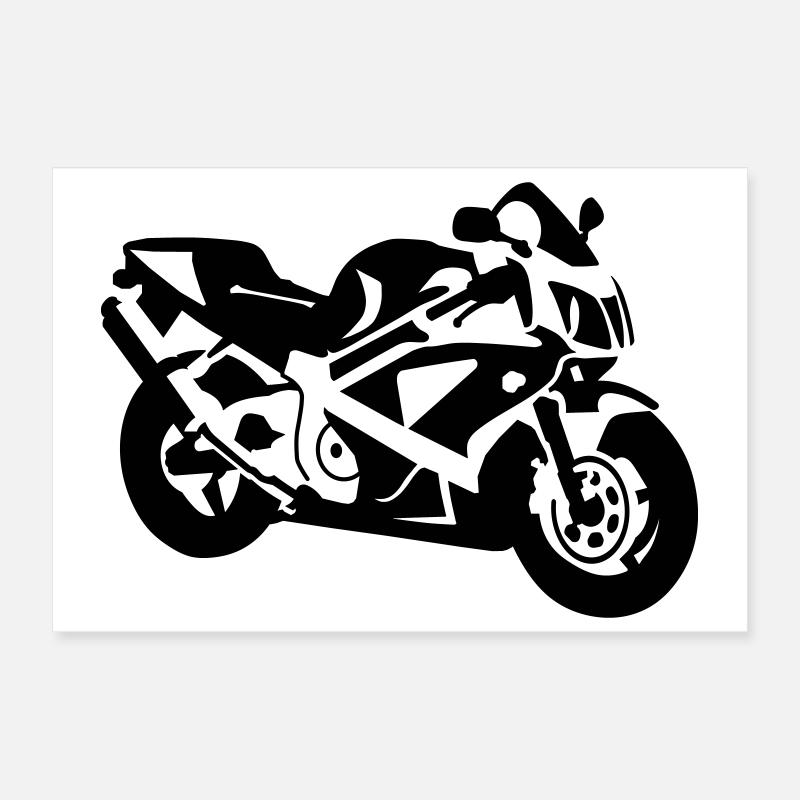 Motorrad Poster 30x20 cm