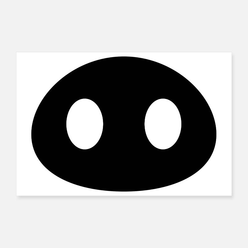 Pig snout Poster 12" x 8" (30x20 cm)