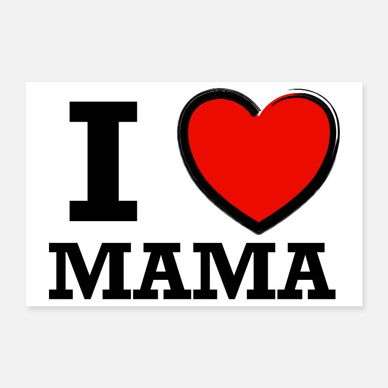 J’aime maman Poster 30 x 20 cm