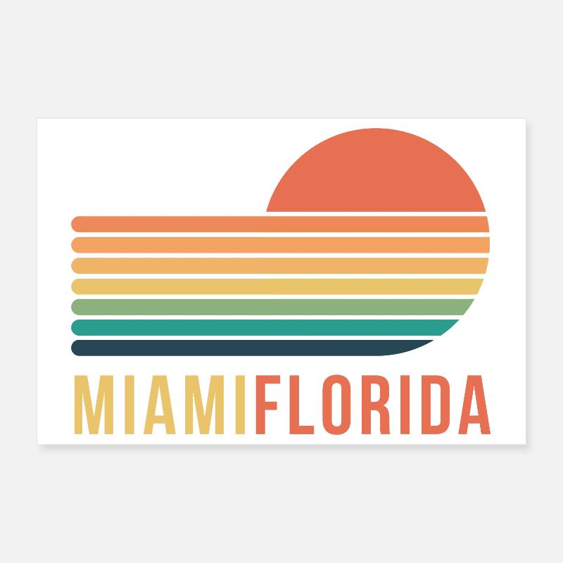 Miami Florida Poster 30x20 cm
