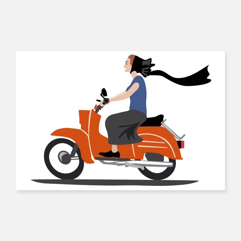 SERBSKA HOLCA CYCLOMOTEUR Poster 30 x 20 cm