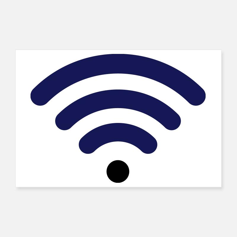 Wifi Poster 12" x 8" (30x20 cm)