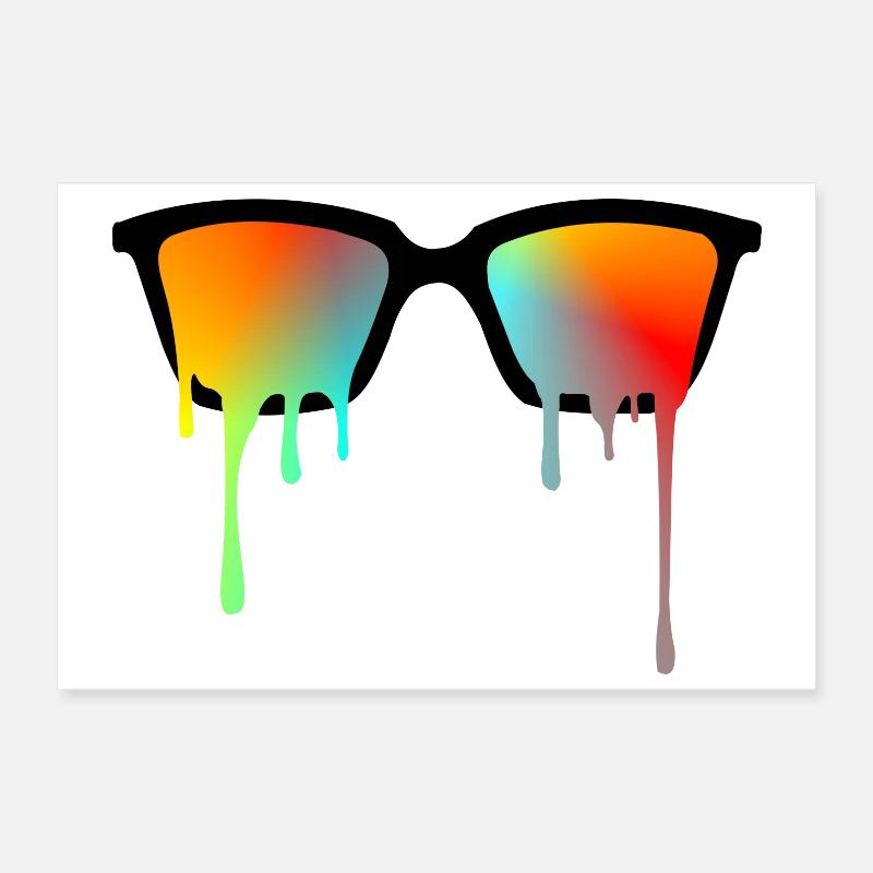sunglasses Poster 12" x 8" (30x20 cm)