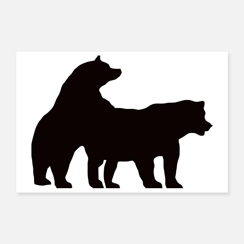 real bears Poster 30x20 cm