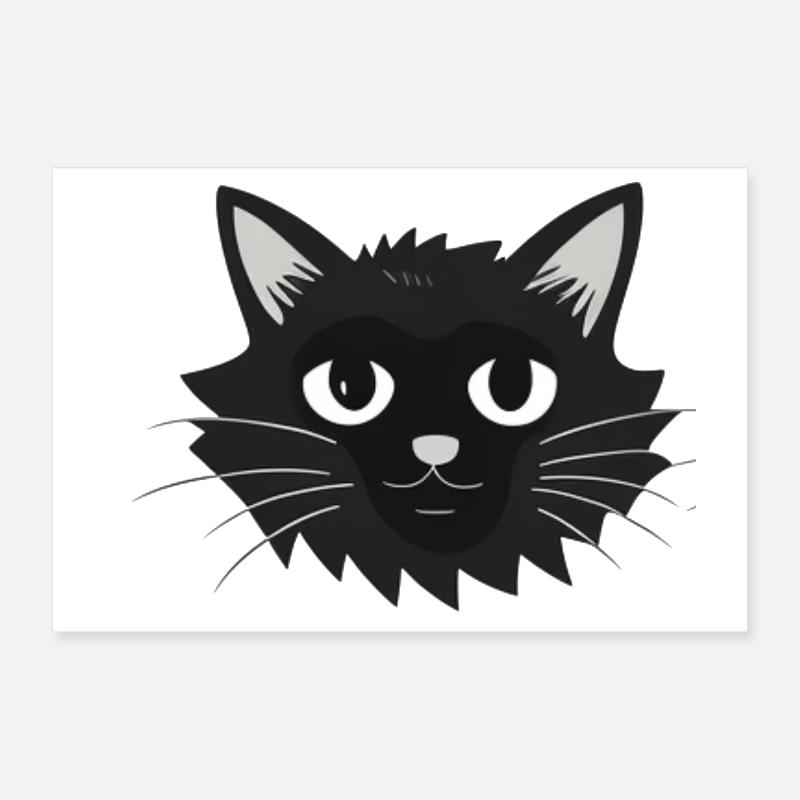 Visage de chat Katzengesicht Poster 30 x 20 cm