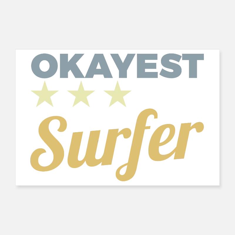 Average surfer Poster 12" x 8" (30x20 cm)