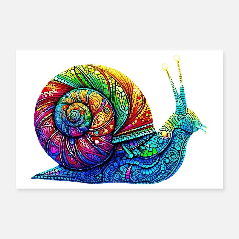 Schnecke Poster 30x20 cm