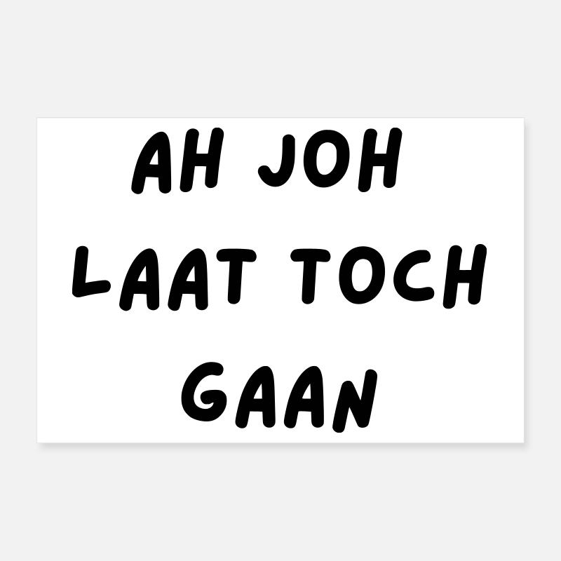 Oh je, lass los # Poster 30x20 cm