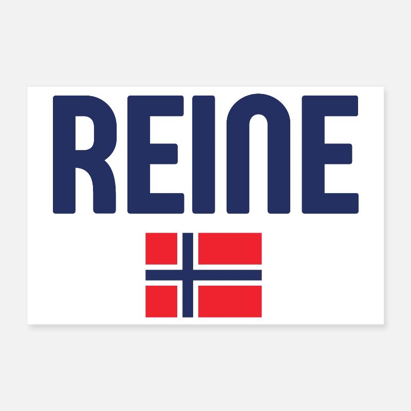 Conception du drapeau de la Reine-Norvège Poster 30 x 20 cm