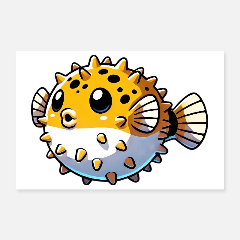 Blowfish Poster 12" x 8" (30x20 cm)