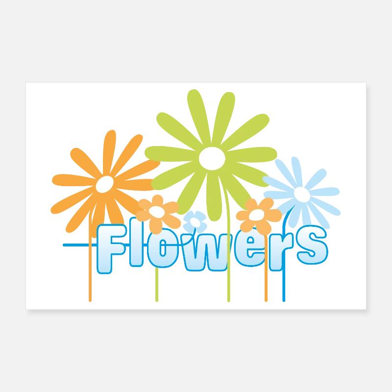 Flowers par Helfspawn Poster 30 x 20 cm