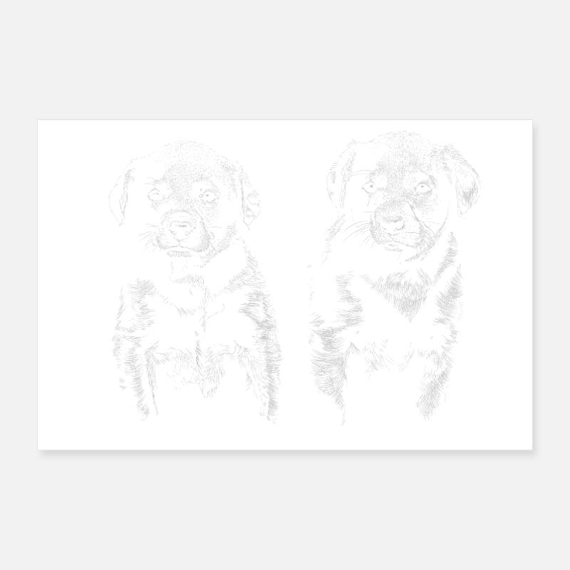 Chiots Poster 30 x 20 cm