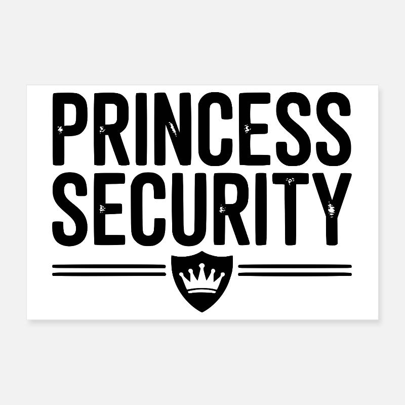 Princess Security Poster 12" x 8" (30x20 cm)