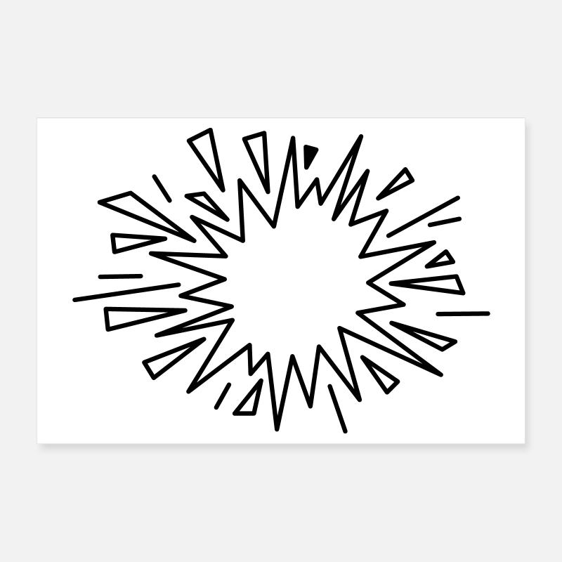 Comic Knall Poster 30x20 cm