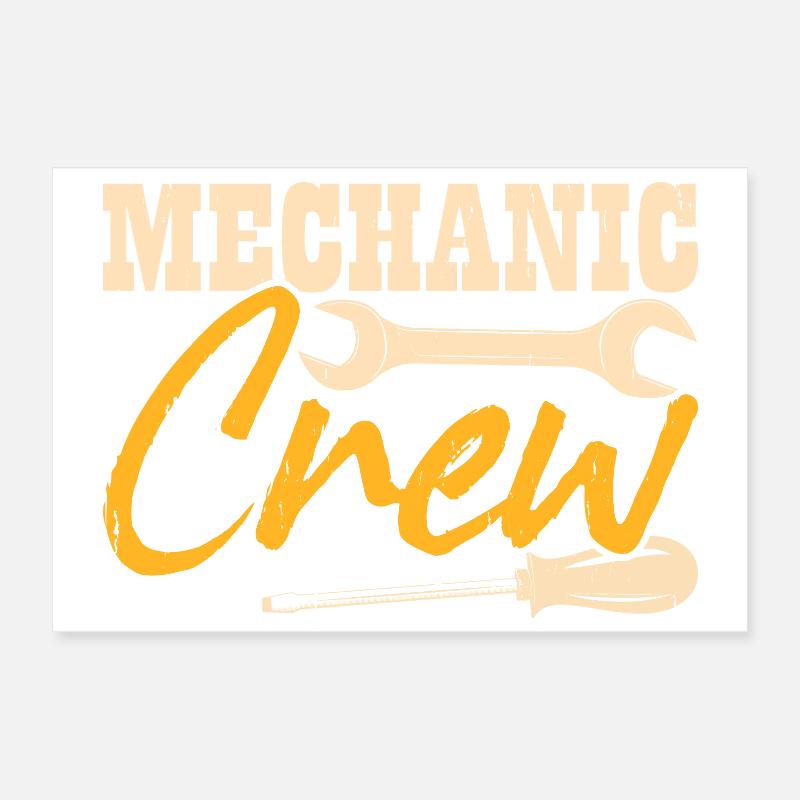Car Mechanic Mechatronics Technician Screwdriver Gift Poster 12" x 8" (30x20 cm)