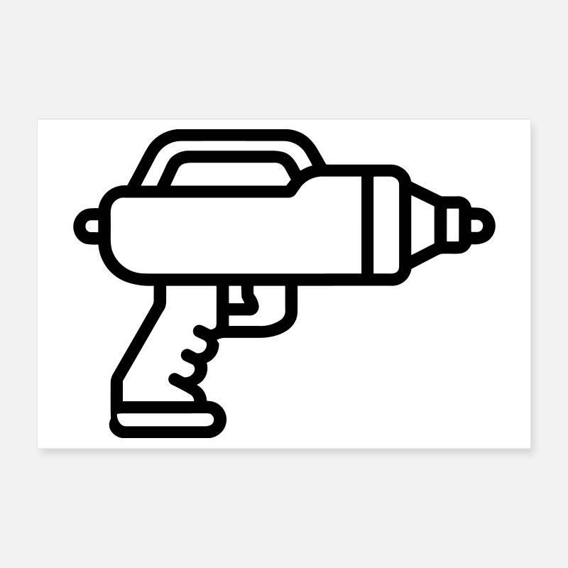 Water Gun Poster 12" x 8" (30x20 cm)