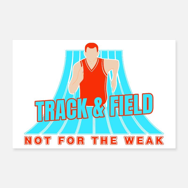 Track And Field Athletes Not For Weak Poster 12" x 8" (30x20 cm)