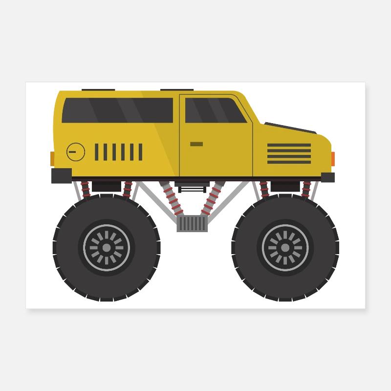 Camion monstre Poster 30 x 20 cm