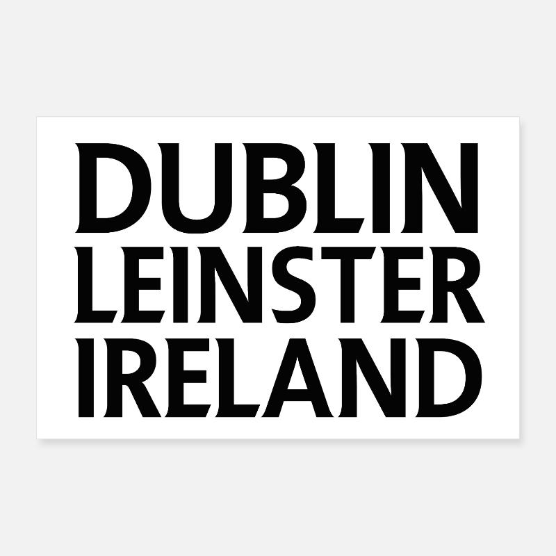 Dublin – Irland Textdesign Poster 30x20 cm