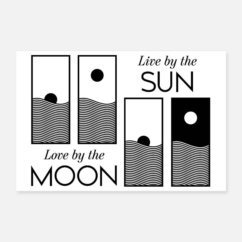 Lever / Coucher de soleil Poster 30 x 20 cm