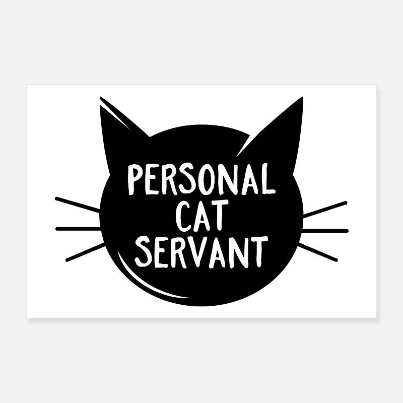 Personal Cat Servant Poster 12" x 8" (30x20 cm)
