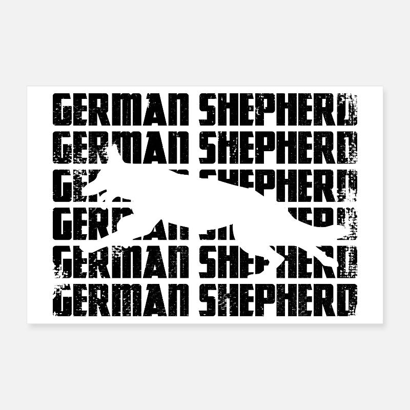 Deutscher Schäferhund Poster 30x20 cm