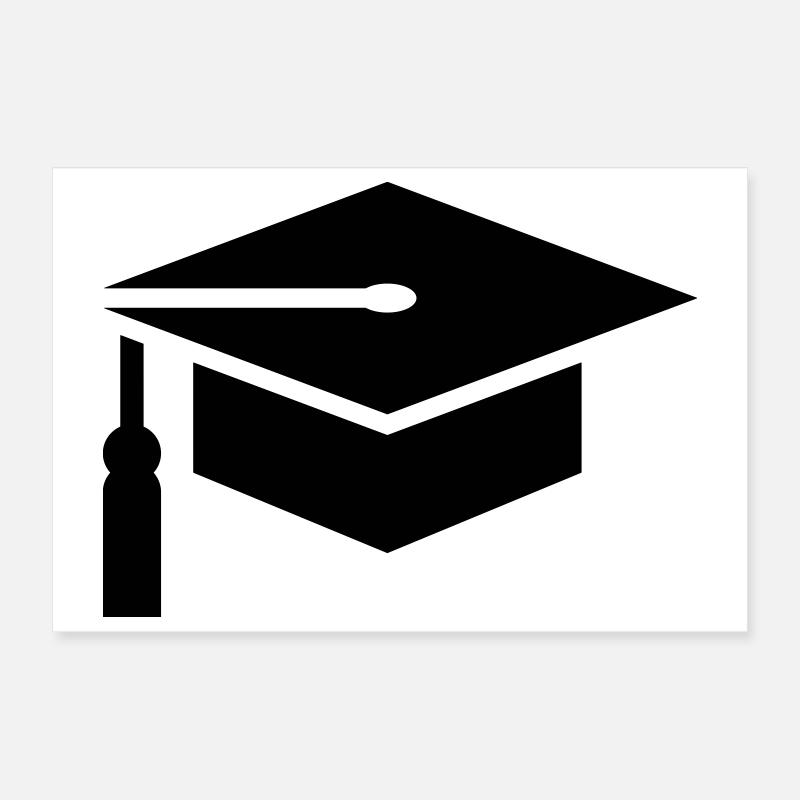 Abi, studerende, collegehat, dimission Poster 30x20 cm