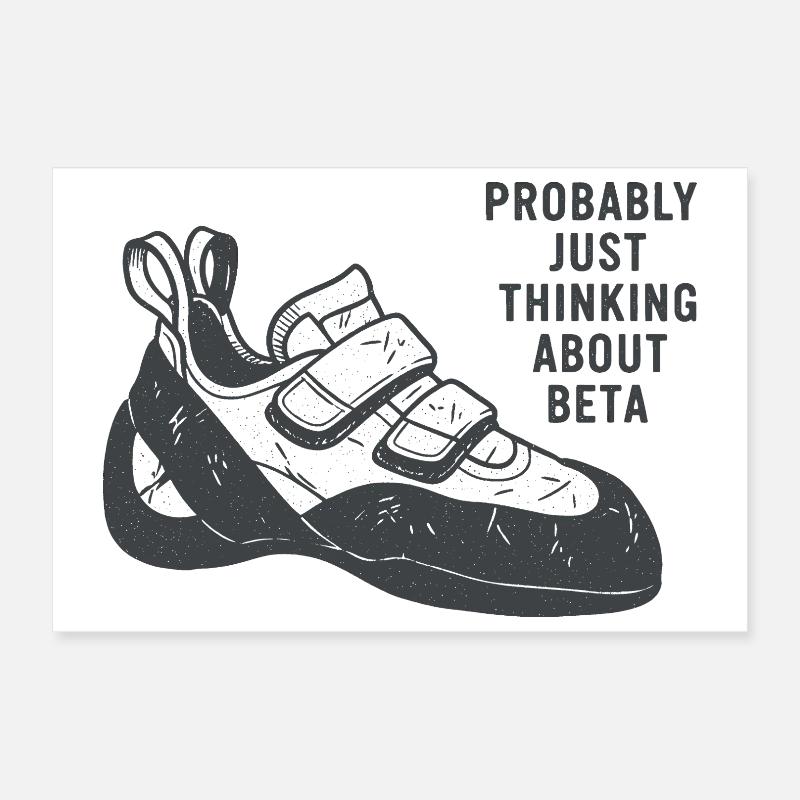 Beta Thought Sneaker Tee Poster 30x20 cm