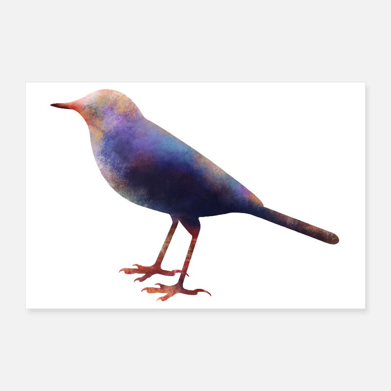 Wagtail Poster 12" x 8" (30x20 cm)