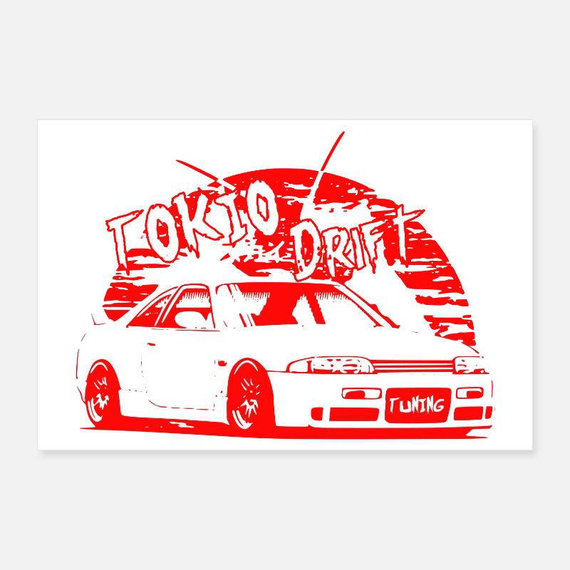 Tokio Drift Car Poster 30x20 cm