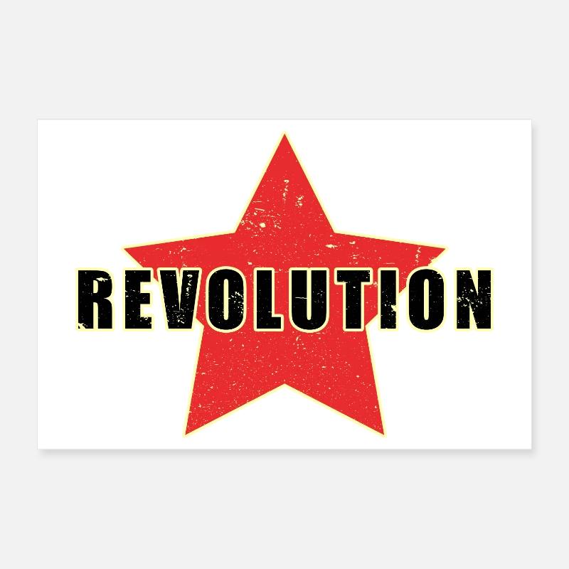 révolution de l'étoile rouge Poster 30 x 20 cm