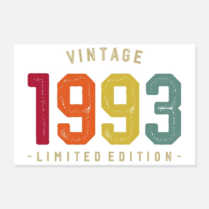 Millésime 1993 Edition Limitée Poster 30 x 20 cm