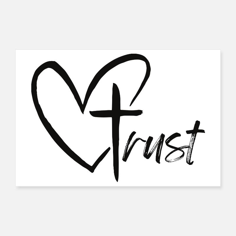 Vertrauen Poster 30x20 cm