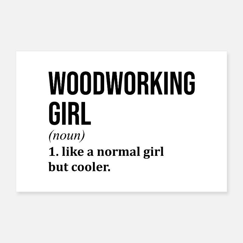 Woodworker Poster 12" x 8" (30x20 cm)