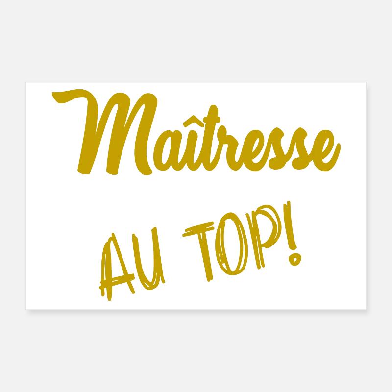 MAÎTRESSE Poster 30 x 20 cm
