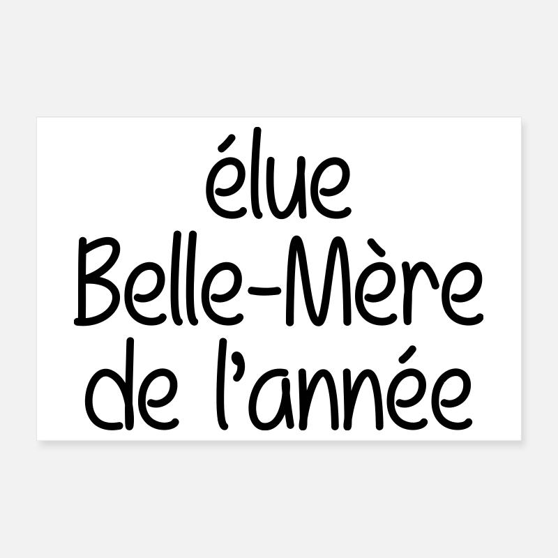 élue belle-mère de l'année Poster 30 x 20 cm