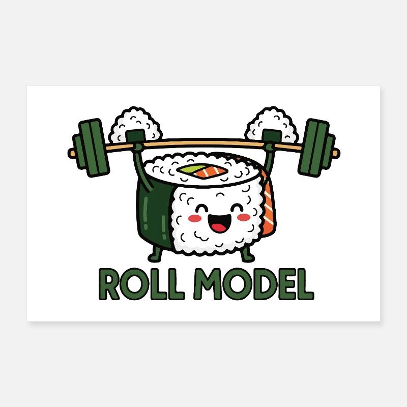 Sushi Strength Poster 12" x 8" (30x20 cm)