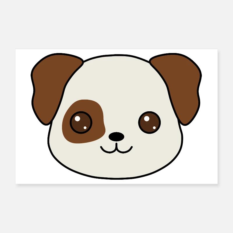 conception de dessin animé de chiot charmant Poster 30 x 20 cm